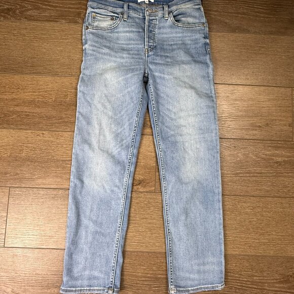 Re/Done Mid-Rise Stovepipe Women's Jeans Size 29 Hacienda NWT Designer Denim - Picture 13 of 16